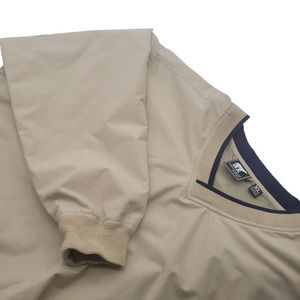 White Bear Men's‎ Microfiber Vented Windbreaker Shirt Mesh Lining Tan Size XL